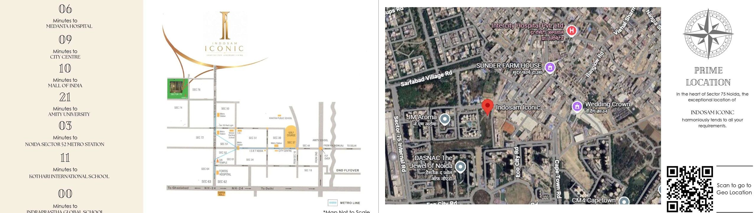 Location map from the Indosam Iconic brochure