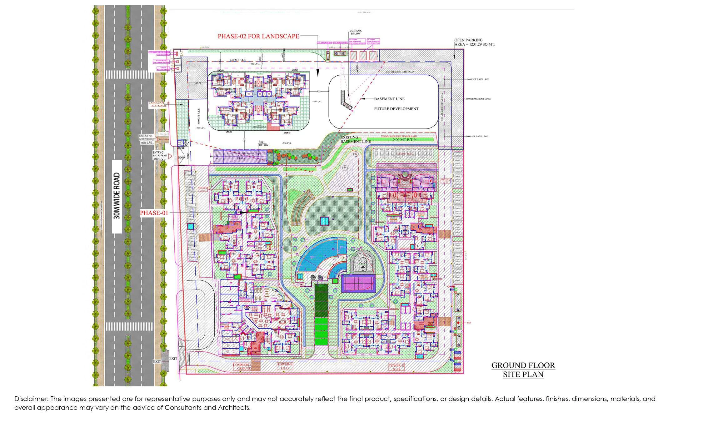 Project master plan, click to enlarge