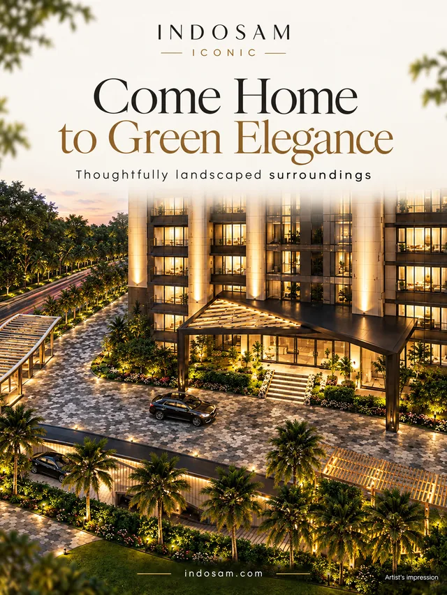 Come Home to Green Elegance — landscaped drop-off and greens